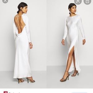 Bardot river bias dress in orchid